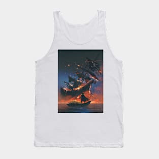 The pirate with torch Tank Top